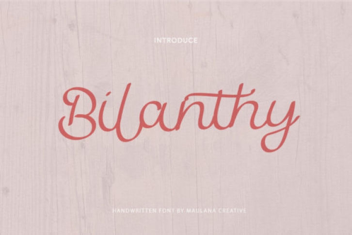 Bilanthy Font Download