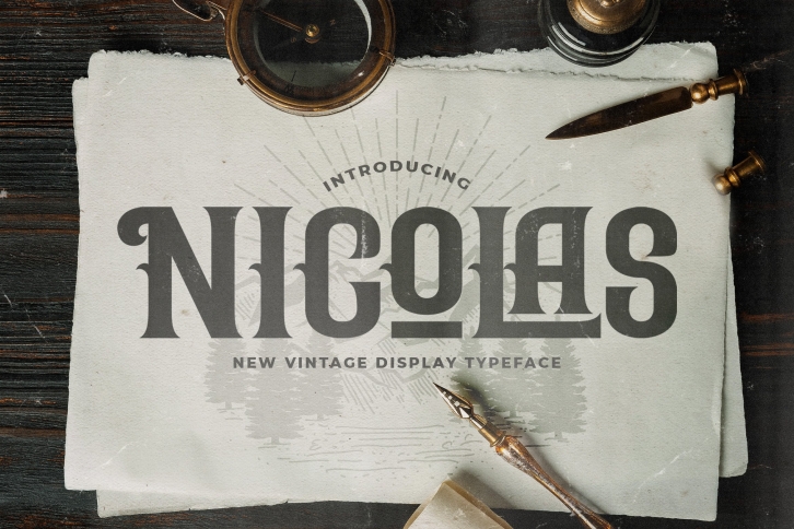 Nicolas - Victorian Decorative Font Font Download
