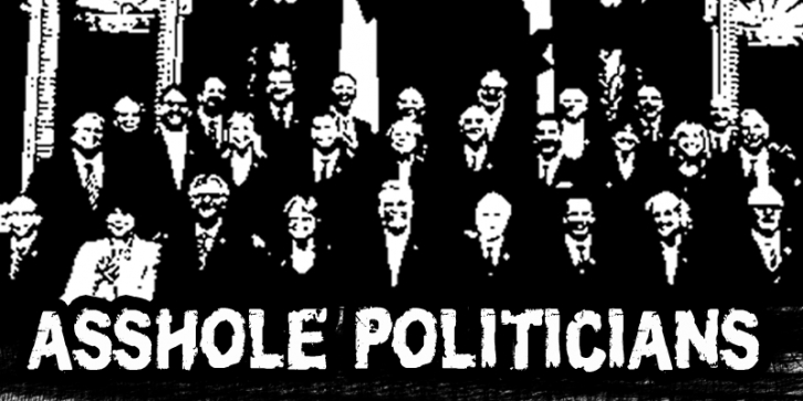 CF Asshole Politicians Font Download