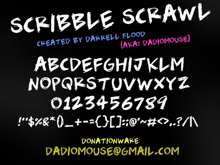 Scribble Scrawl Font Download