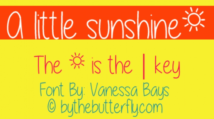 A little sunshine Font Download