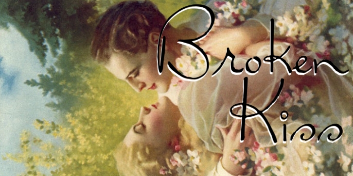 Broken Kiss Font Download