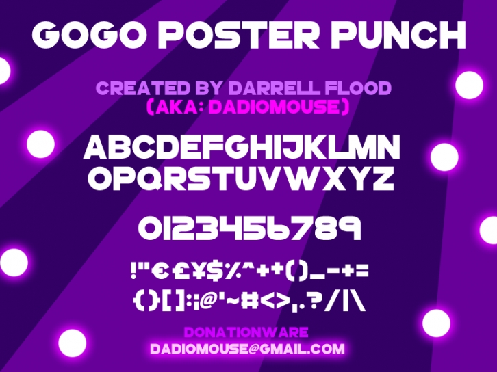GoGoPosterPunch Font Download
