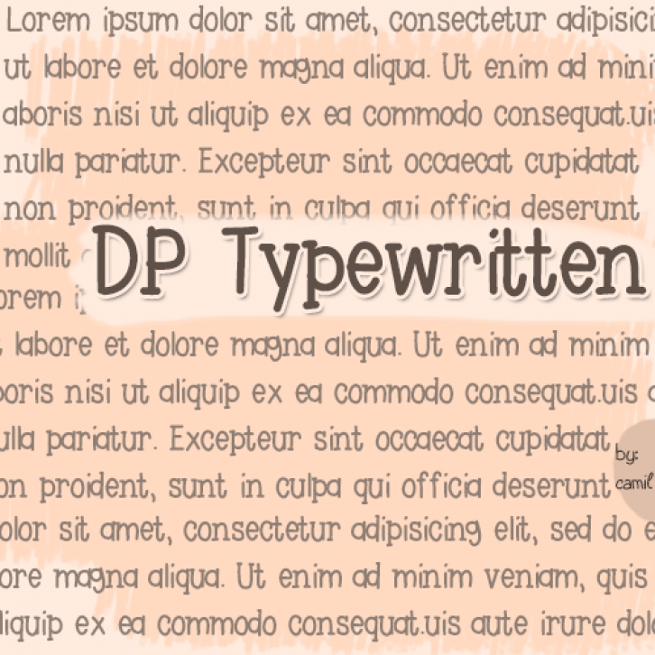 DPTypewritte Font Download