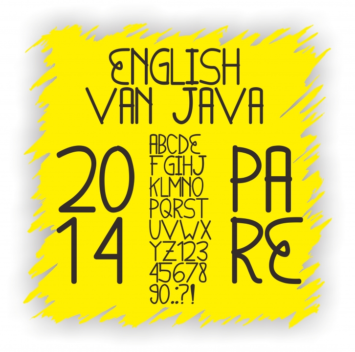 English van Java Font Download
