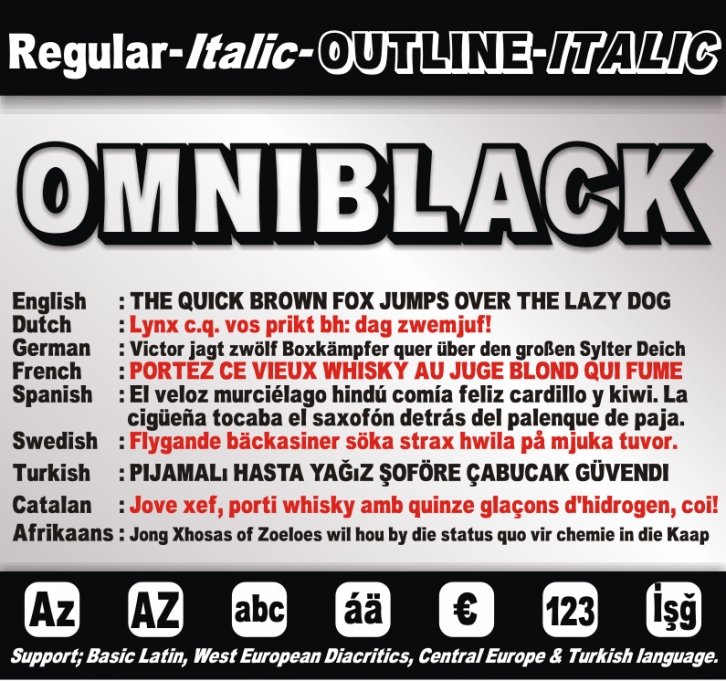 OMNIBLACK Font Download