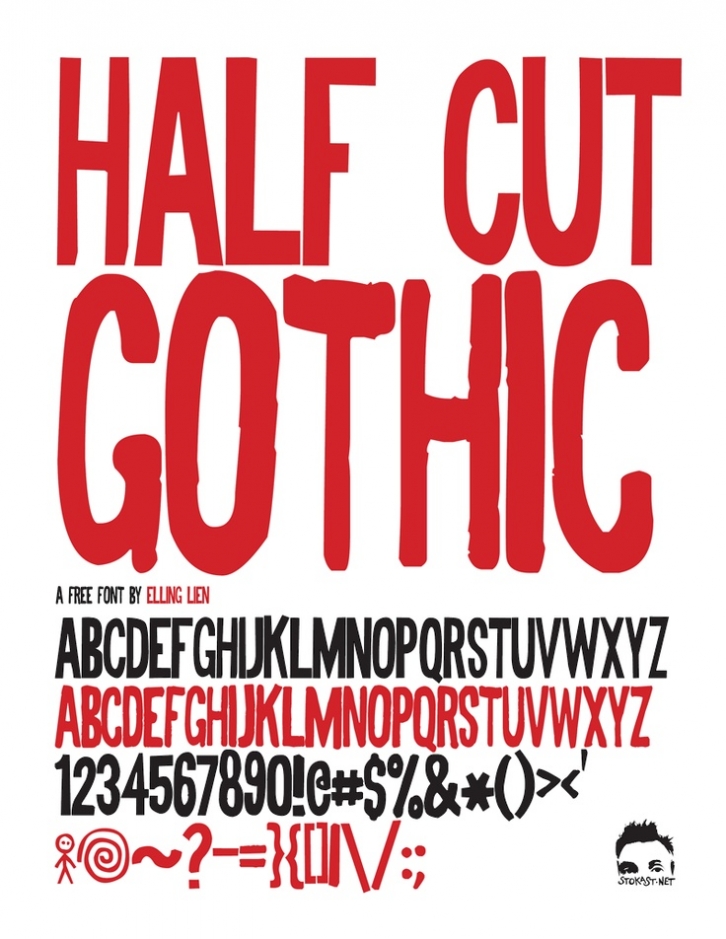 Half Cut Gothic Font Download