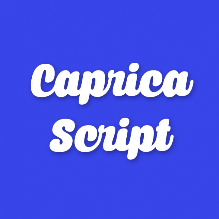 Caprica Scrip Font Download