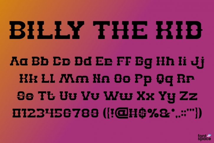 BILLY THE KID Font Download