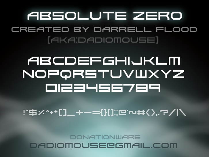 Absolute Zer Font Download