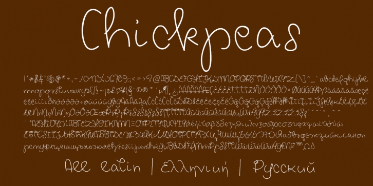Chickpeas Dem Font Download