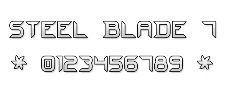 Steel Blade 7 Font Download