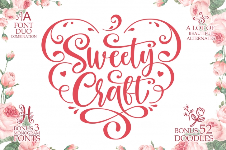 Sweety Craft Family  Bonus Font Download