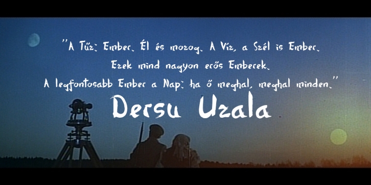 Dersu Uzala brush Font Download