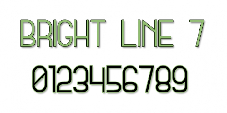 Bright Line 7 Font Download