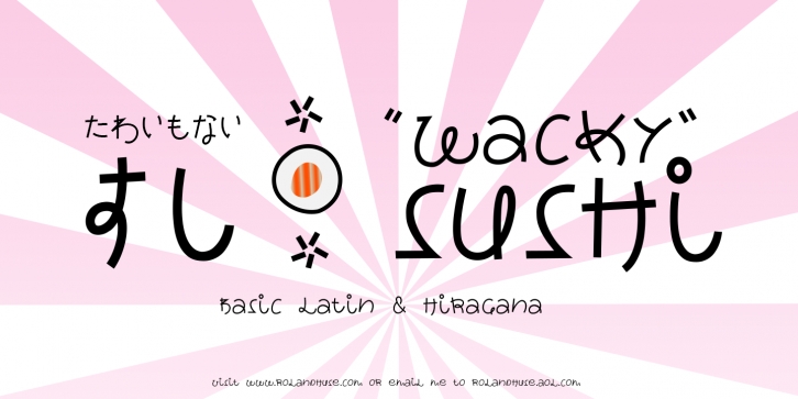 Wacky sushi Font Download
