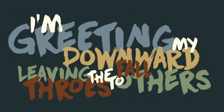 DK Downward Fall Font Download