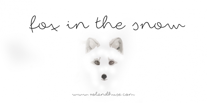 Fox in the snow Font Download