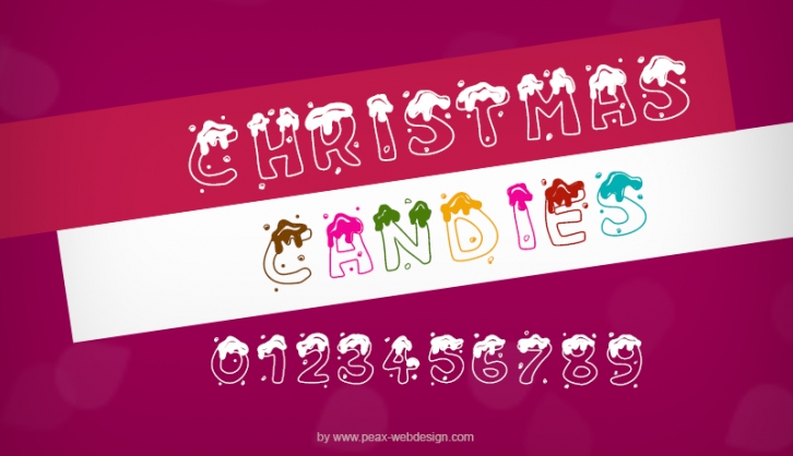 PW Christmas Candies Font Download