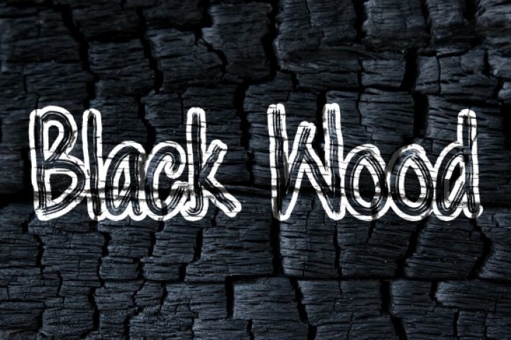 Black Wood Font Download