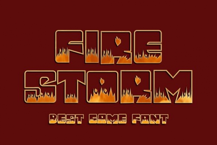 Fire Storm Font Download