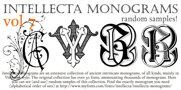 Intellecta Monograms Random Seve Font Download