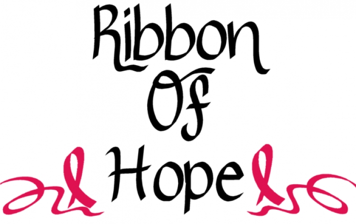 Ribbon Of Hope Font Download