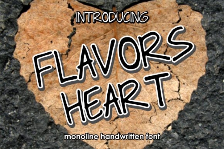 Flavors Heart Font Download