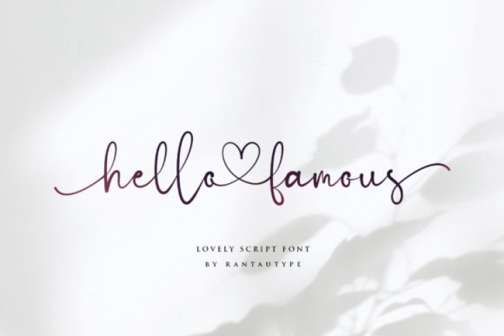 Hello Famous Font Download