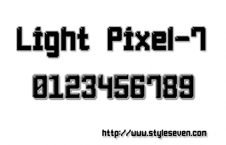Light Pixel-7 Font Download