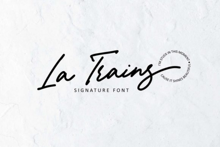 La Trains Font Download