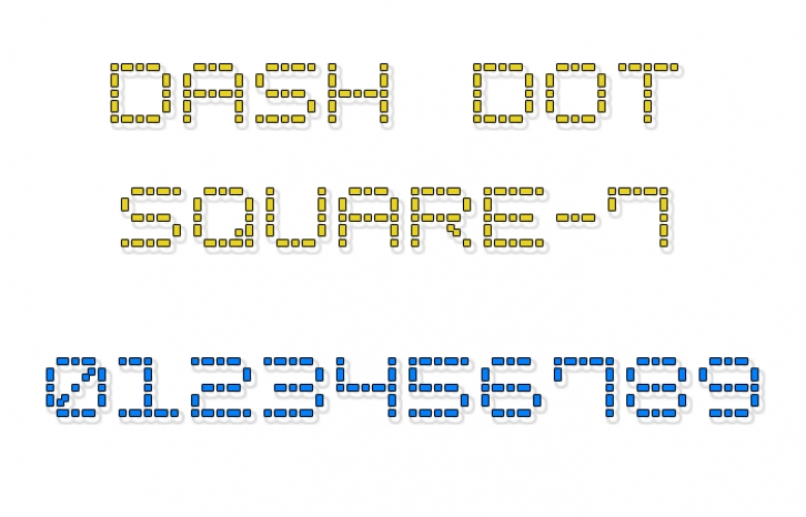 Dash Dot Square-7 Font Download