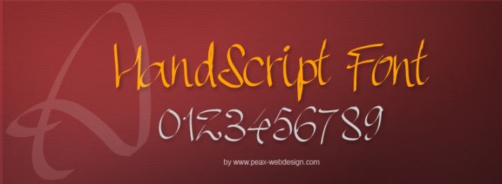 PWHandscrip Font Download