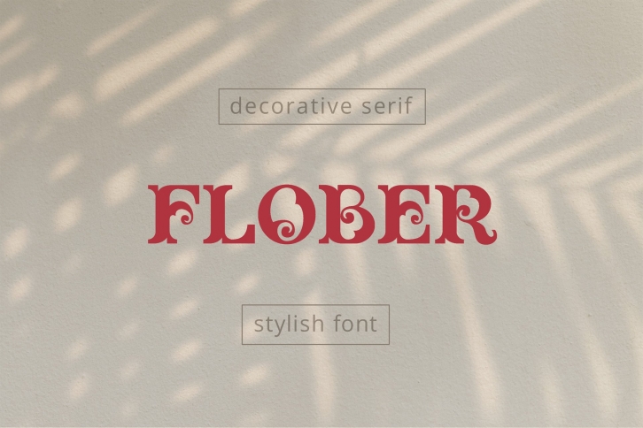 Flober Decorative Serif Font Download