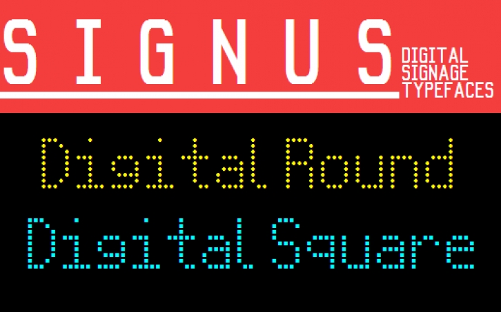 Signus Digital Round NBP Font Download