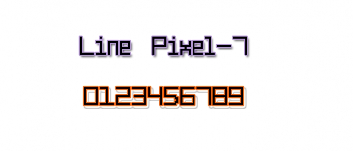Line Pixel-7 Font Download