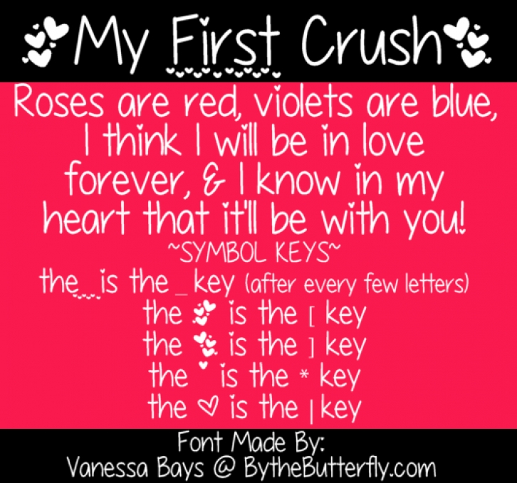 My First Crush Font Download