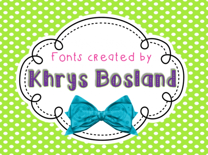 KBYoureJustMyType Font Download