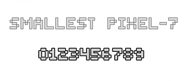 Smallest Pixel-7 Font Download