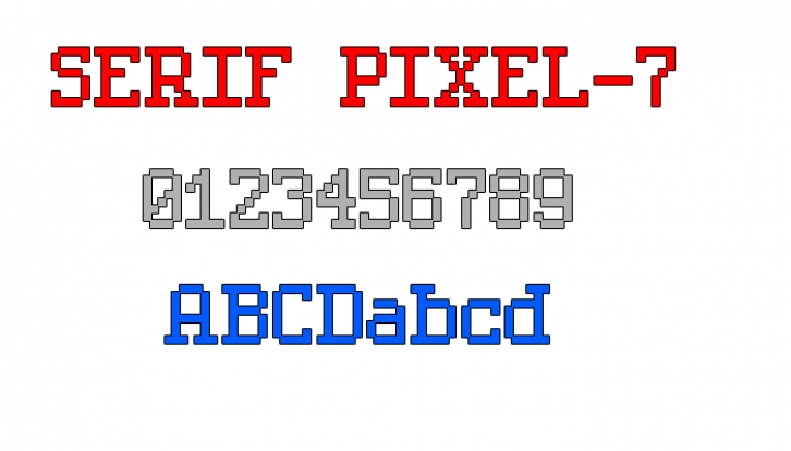 Serif Pixel-7 Font Download