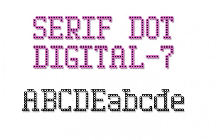 Serif Dot Digital-7 Font Download