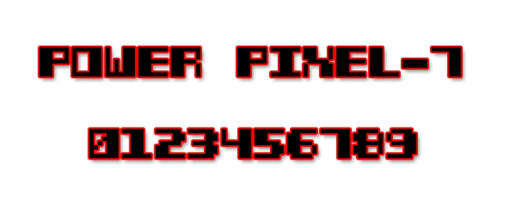 Power Pixel-7 Font Download