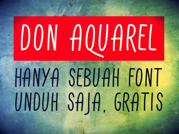 Don Aquarel Font Download