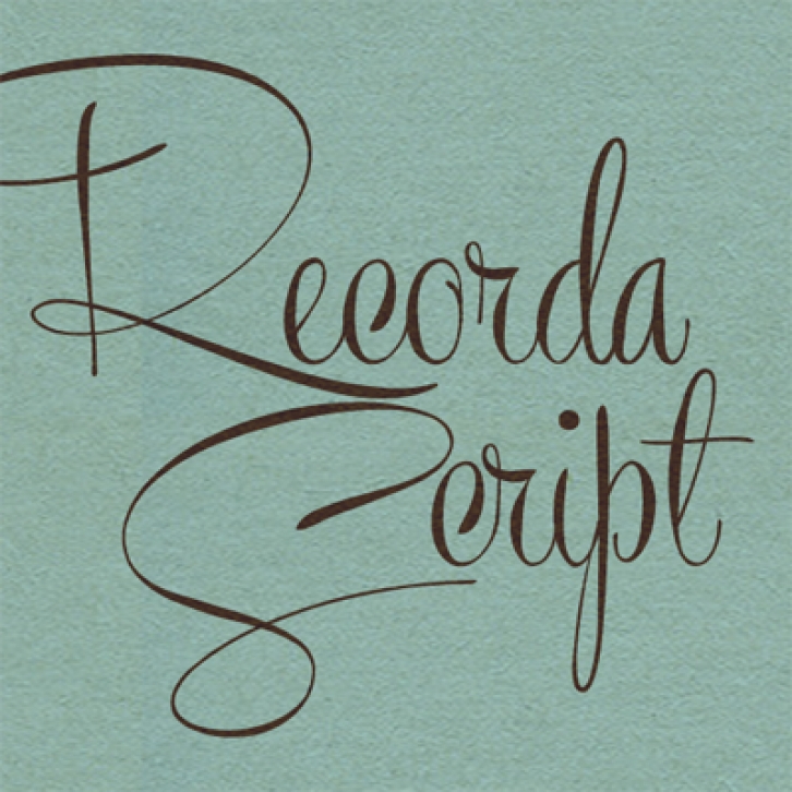 Recorda Scrip Font Download
