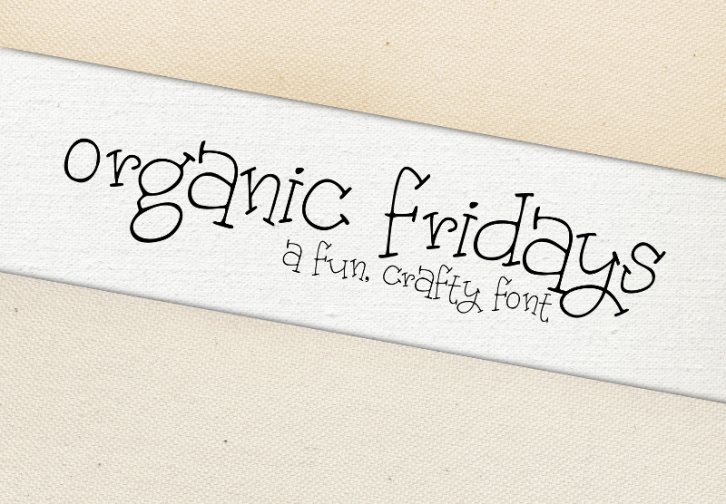 Organic Fridays Font Download
