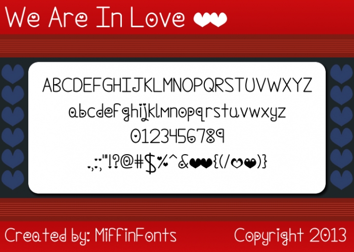 We Are In Love Font Download
