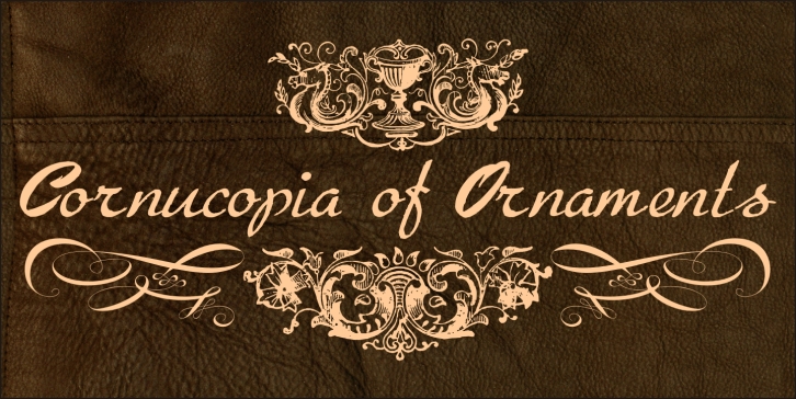 Cornucopia of Ornaments Font Download