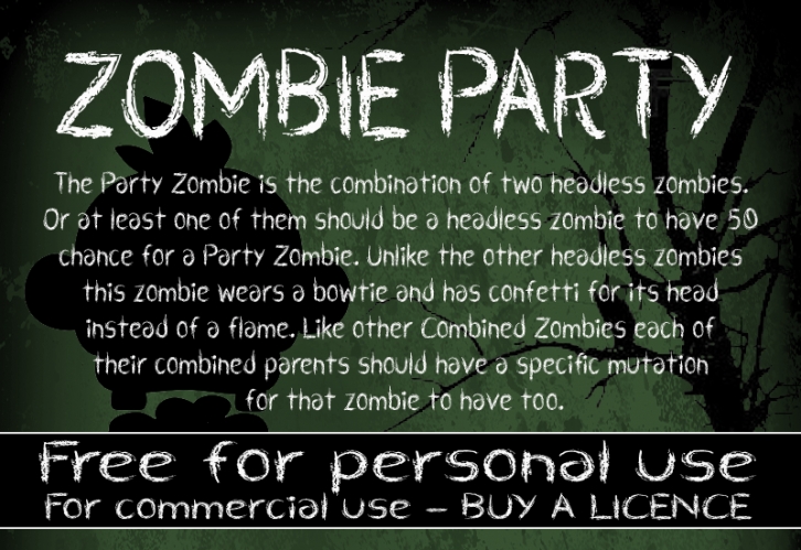 CF Zombie Party Font Download