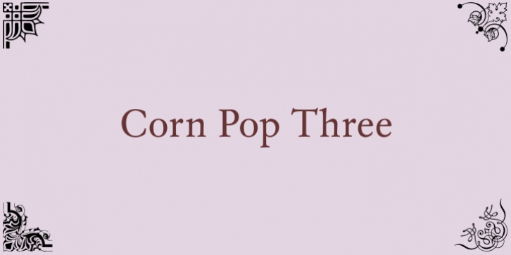 CornPop Three Font Download