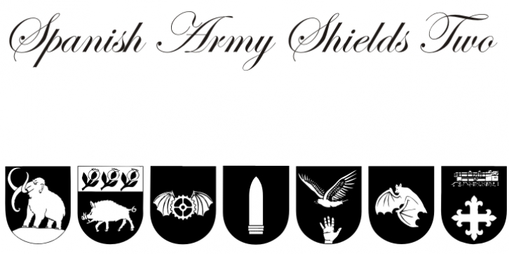 Spanish Army Shields Tw Font Download